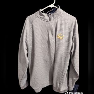 Men's Champion Heathered Gray Cal Bears Field Day Team Quarter-Zip Jacket